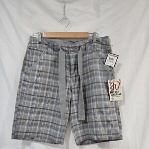 NWT Plaid Women's Shorts Cotton Size 11 Instant Vintage